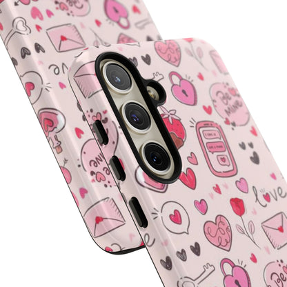 Samsung Galaxy Case: Playful Valentine's Day Icons Case