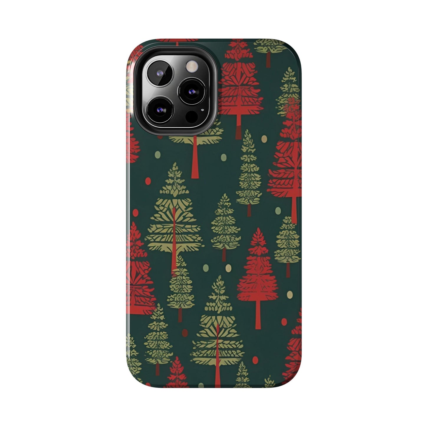 Retro Christmas Trees Pattern - iPhone Series Case