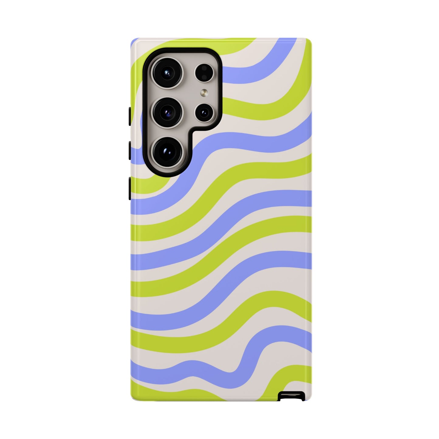 Neon Wave Samsung Galaxy Case – Bold Dual-Layer Protection with 70s-Inspired Vibe