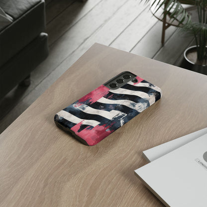 Blood Zebra Samsung Case – Bold Red & Black Pattern