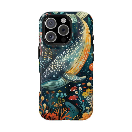 Oceanic Elegance Whale iPhone Case