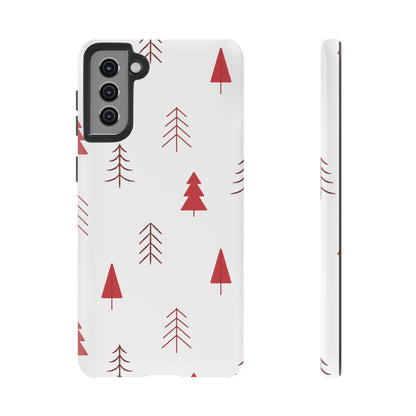 Scandi Red Pine Trees - Samsung Galaxy Series Case