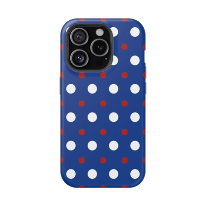 Patriotic Polka Dots – MagSafe iPhone Case