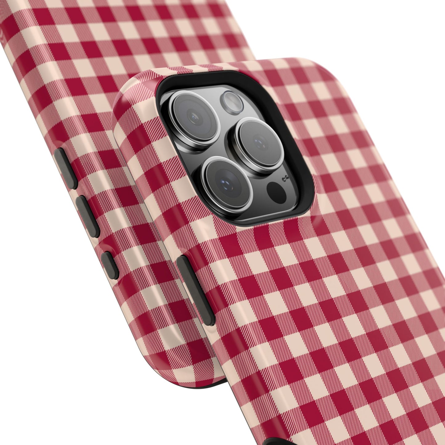 Vintage Red Gingham Check – MagSafe iPhone Case