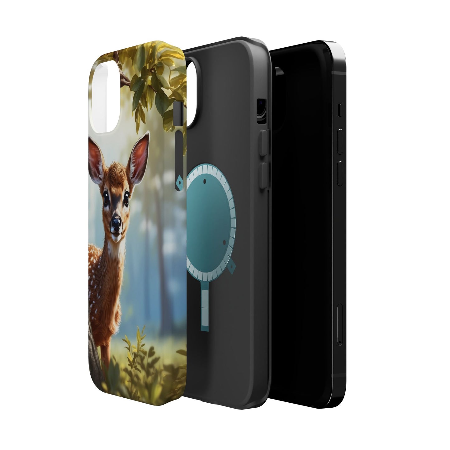 Whimsical Fawn in a Sunlit Forest MagSafe iPhone Case