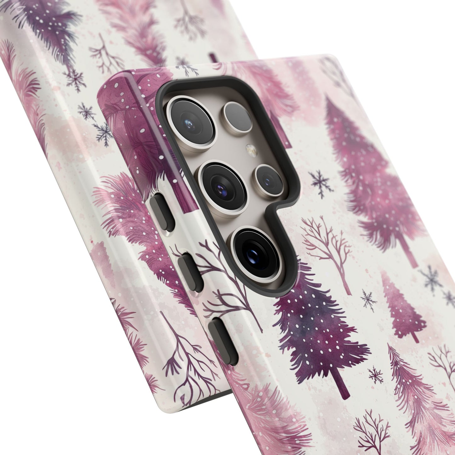 Winter Wonderland Purple Christmas Trees –Samsung Galaxy Series Case