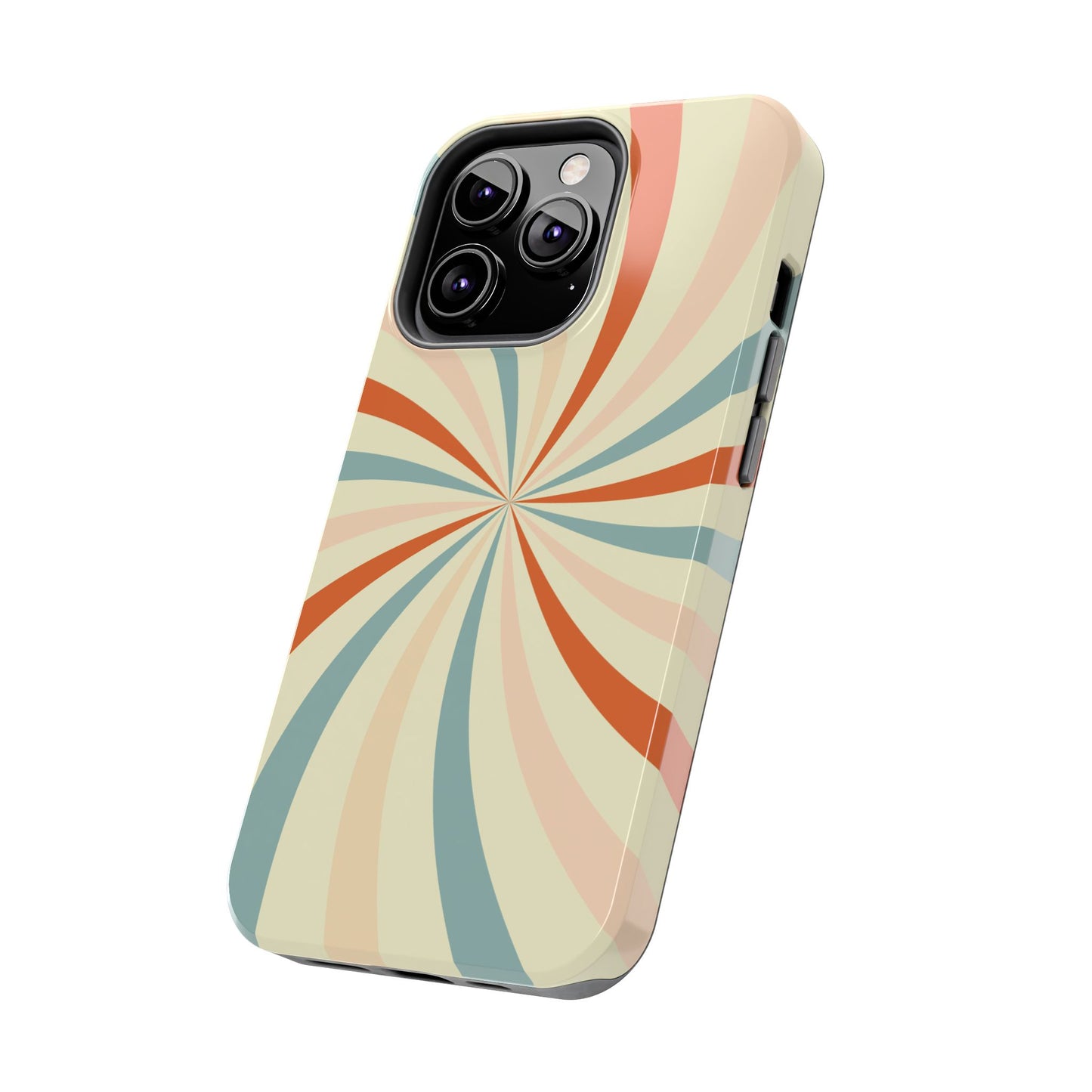 Retro Swirl iPhone Case – Durable, Vintage-Inspired Design with Dual-Layer Protection