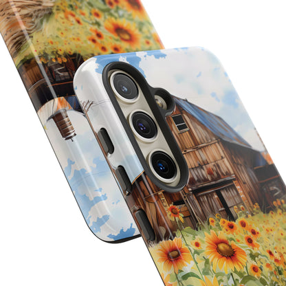 Sunflower iPhone Case  Rustic Farm Style