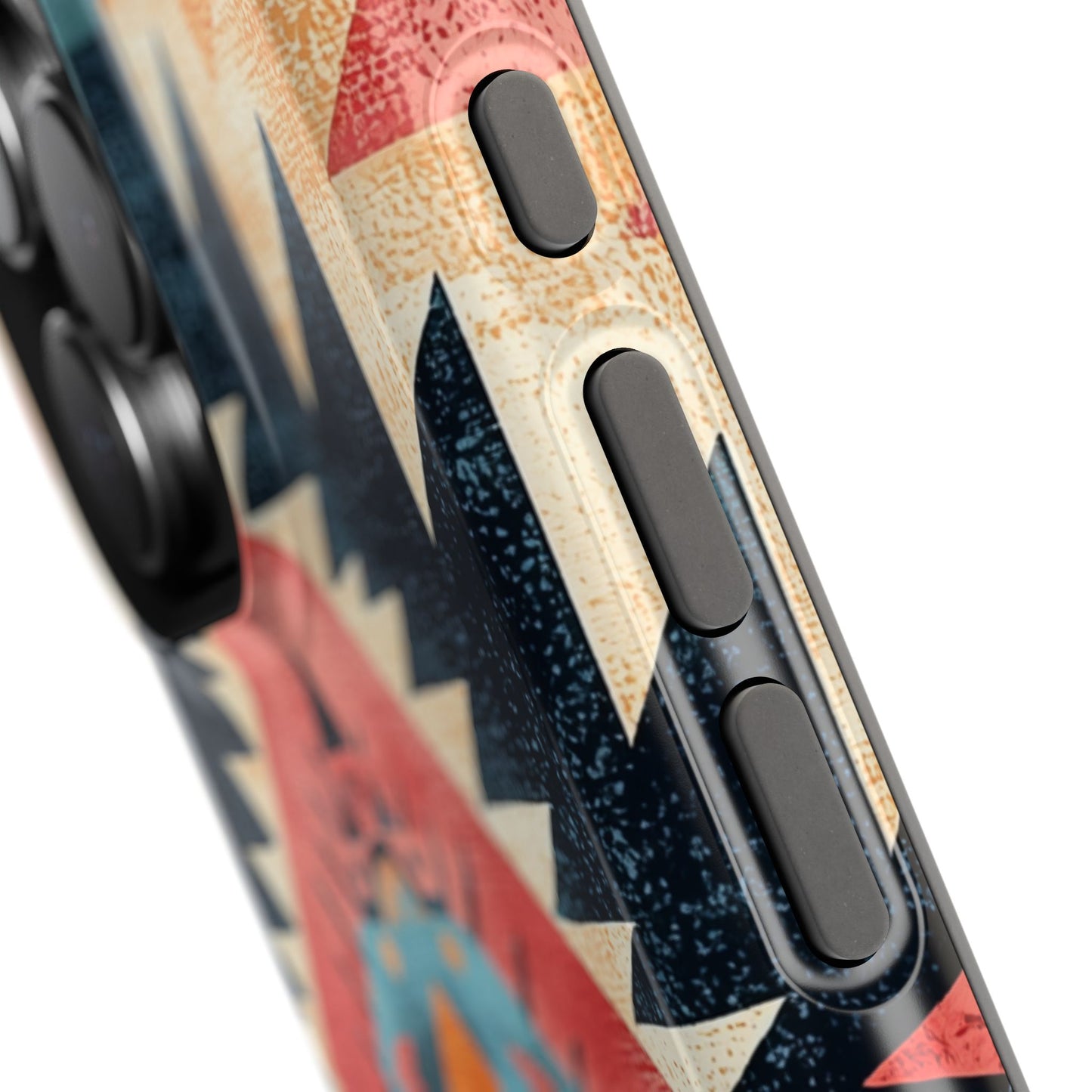 Bold Aztec Pattern Tough MagSafe iPhone Case – Vibrant Geometric Design, Dual-Layer Protection