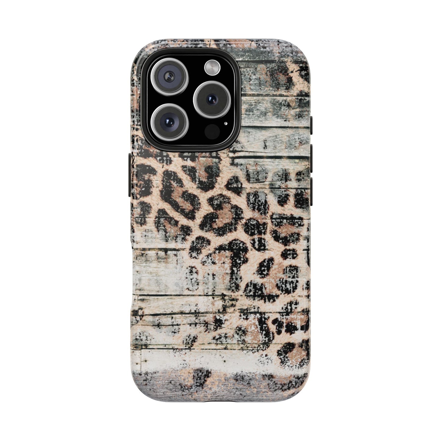 Rustic Leopard Wood Print - iPhone Series Case