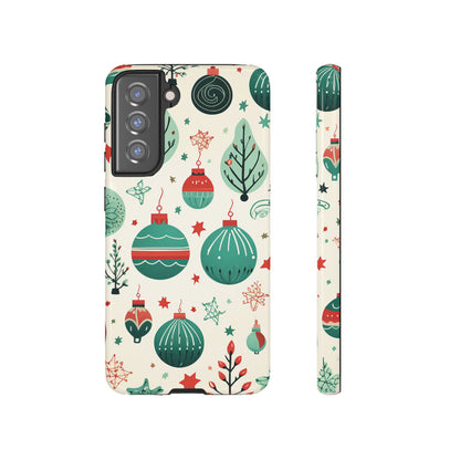 Vintage Christmas Ornaments Pattern – Samsung Galaxy Series Case