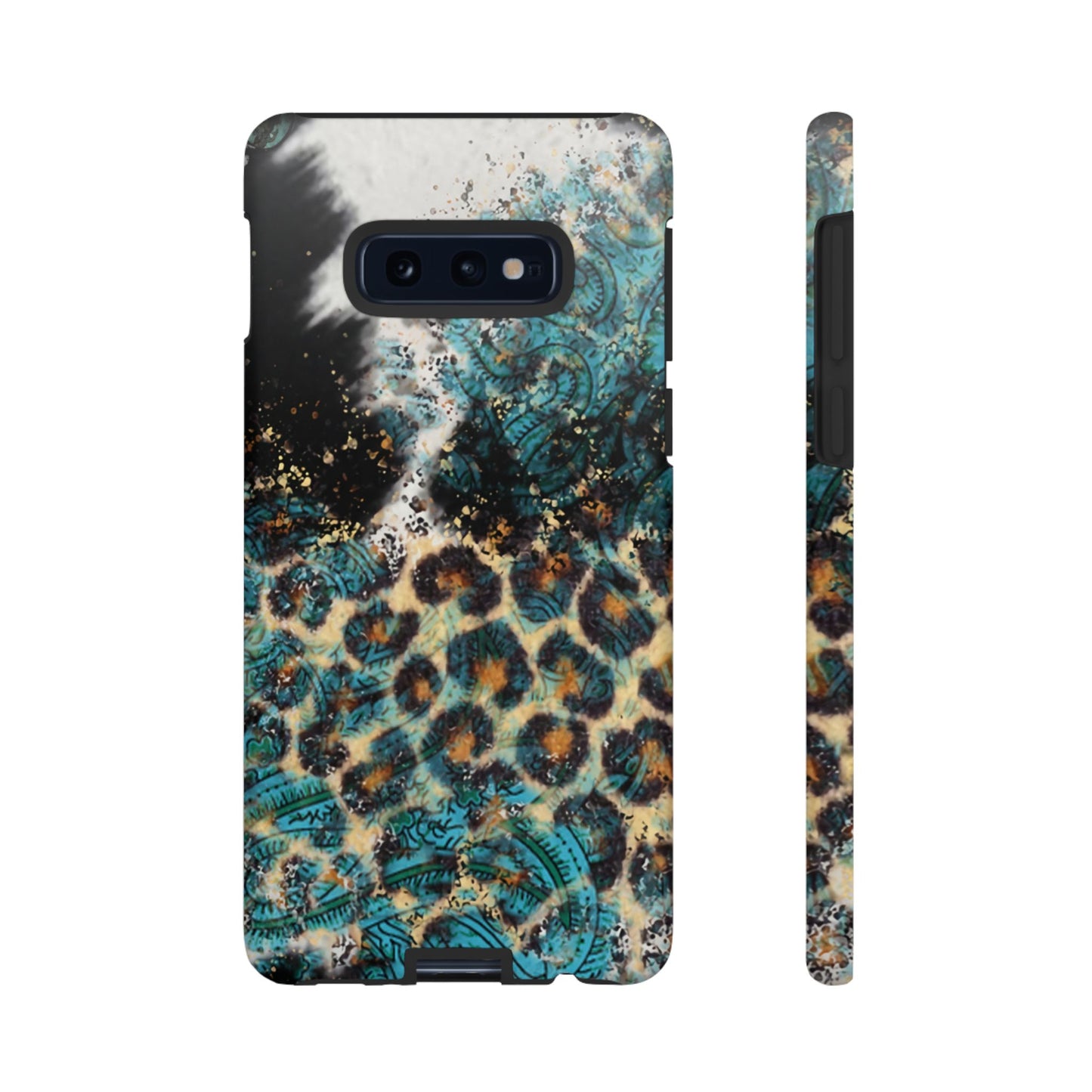 Turquoise Paisley Cowhide Leopard - Samsung Galaxy Series Case