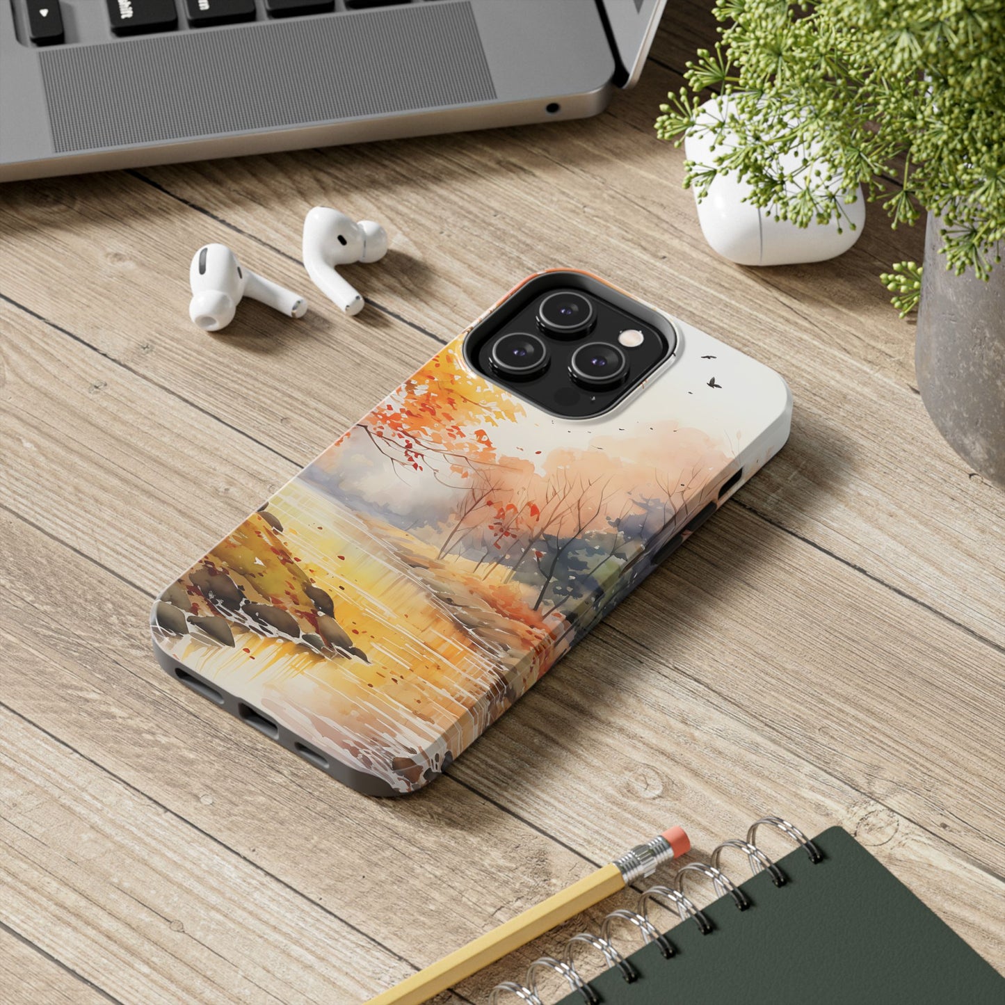 Autumn River Serenity – iPhone Case