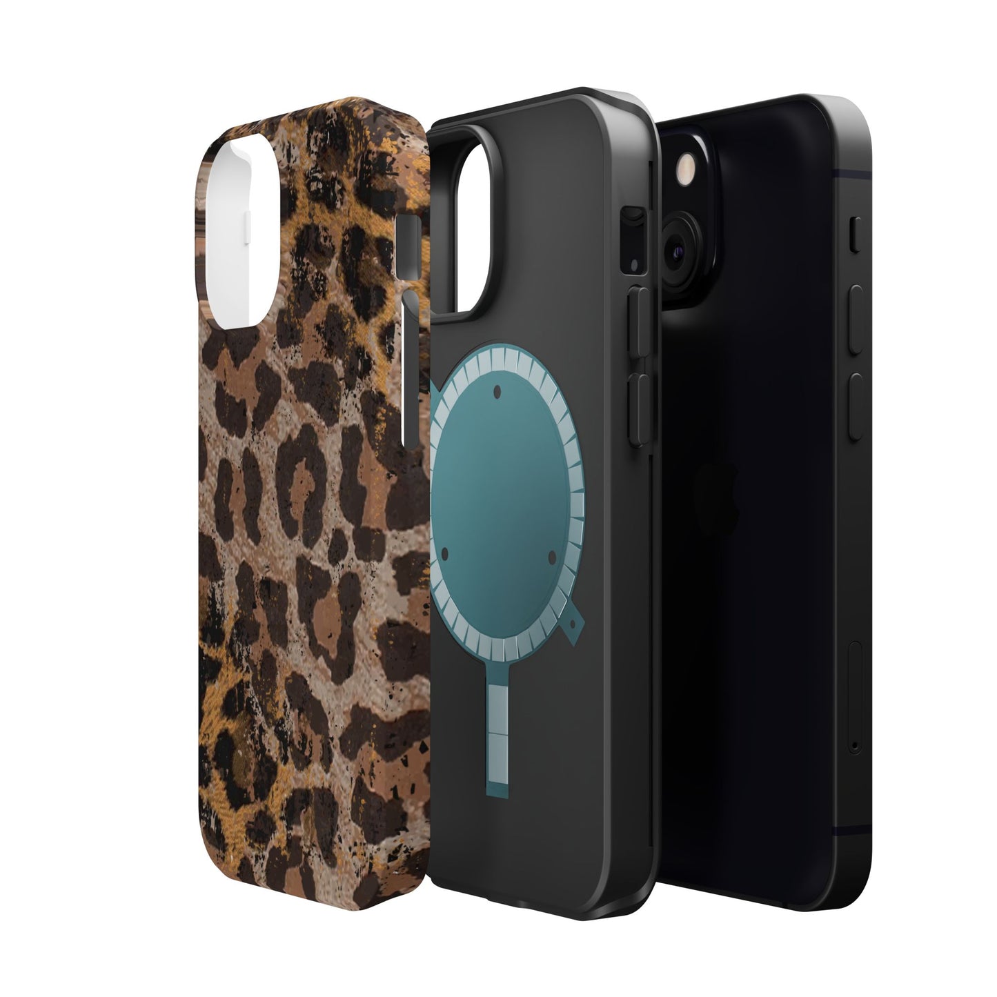 Vintage Distressed Leopard Print - MagSafe iPhone Series Case