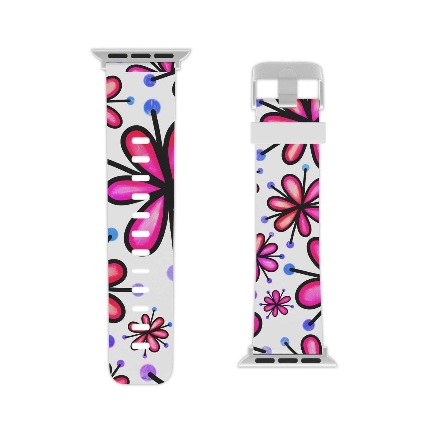  Pink Retro Bloom Apple Watch Band