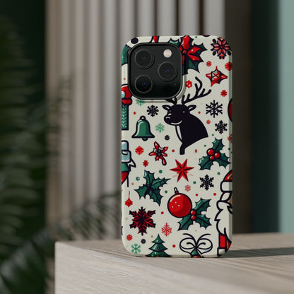 Cartoon Christmas Cheer – MagSafe iPhone Case