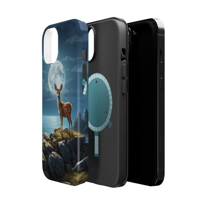 Enchanted Fawn Under the Moonlit Sky MagSafe iPhone Case