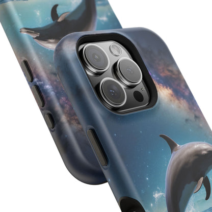 Dolphin Galaxy Splash - MagSafe-Compatible Case