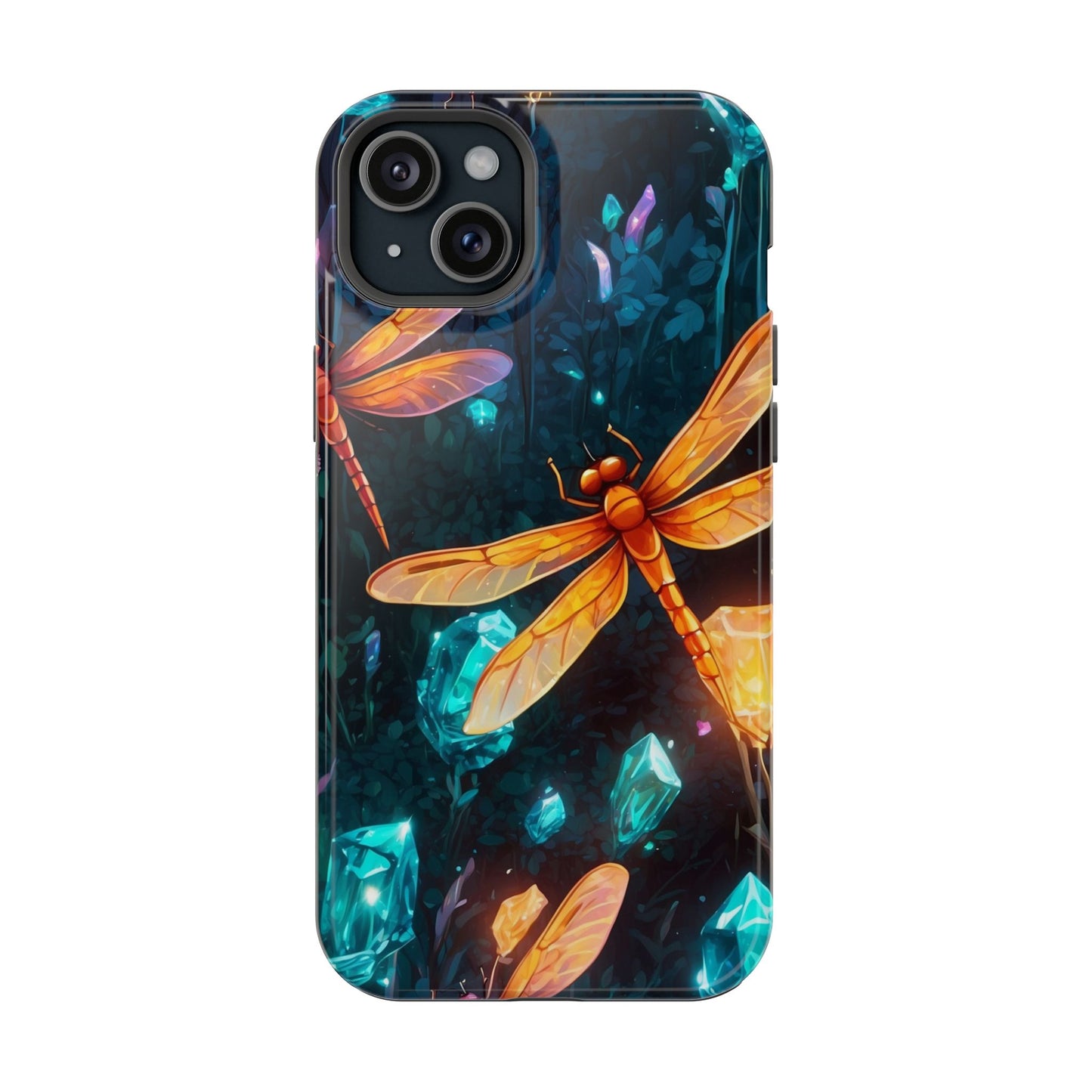 Mystical Dragonflies & Crystals – MagSafe iPhone Series Case