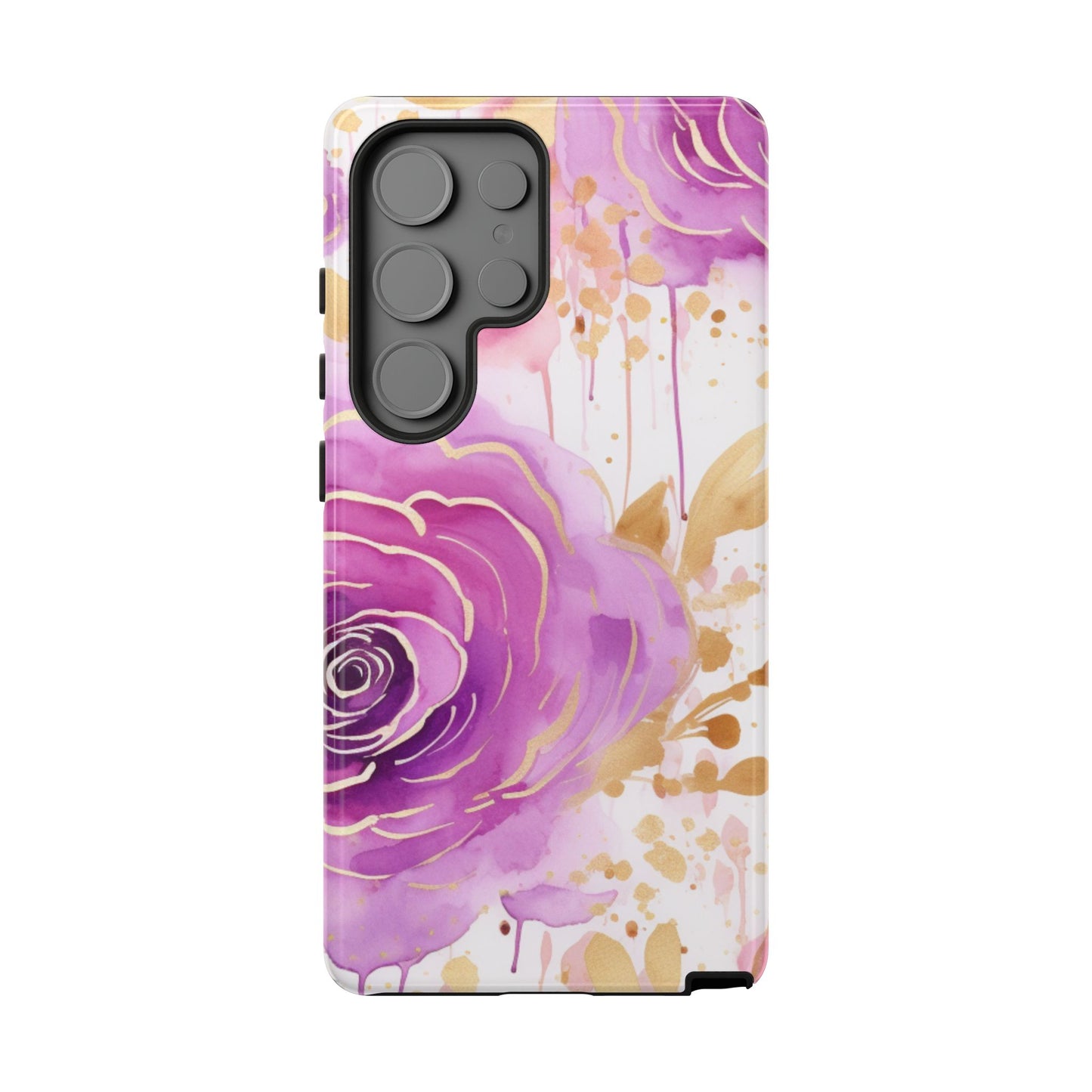 Radiant Purple & Gold Floral - Samsung Galaxy Series Case