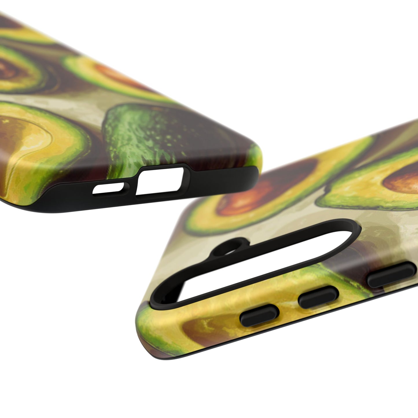 Realistic Avocado Samsung Galaxy  Case – Detailed Green Fruit Design, Shockproof Protection