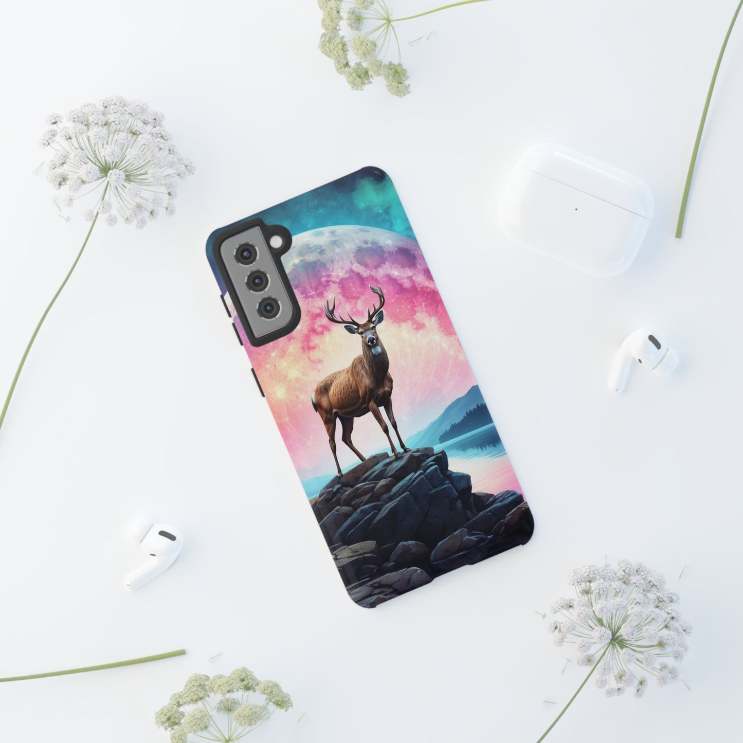 Stag in Moonlit Glow Samsung Galaxy Case