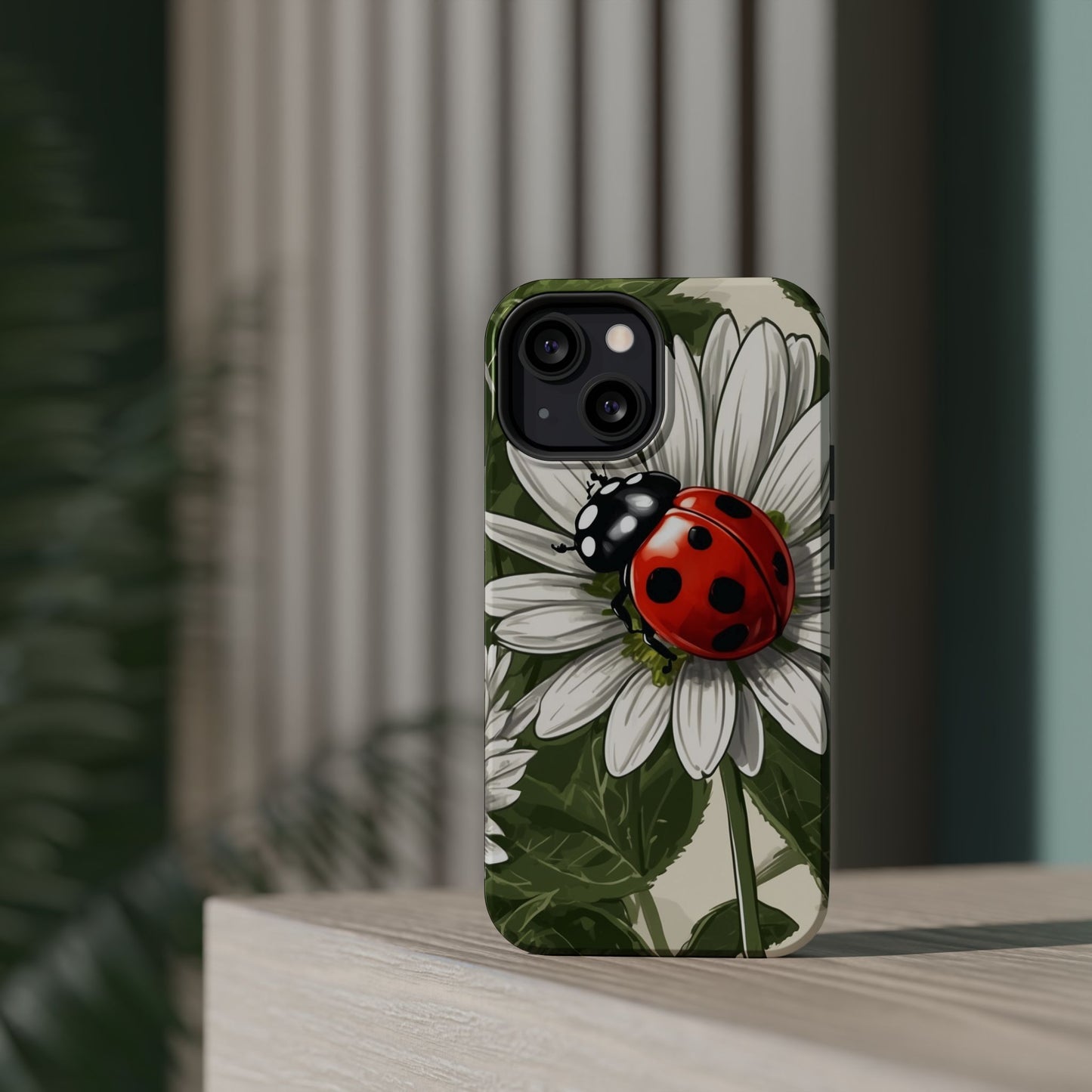 Ladybug & Daisy Garden Charm - MagSafe iPhone Case