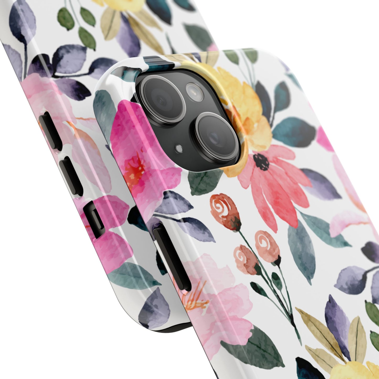 Blossoming Beauty – iPhone Series Case with Vibrant Watercolor Flowers