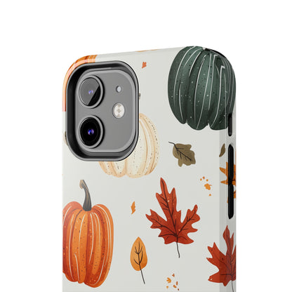 Autumn Pumpkin iPhone Case – Fall Leaves and Harvest Design