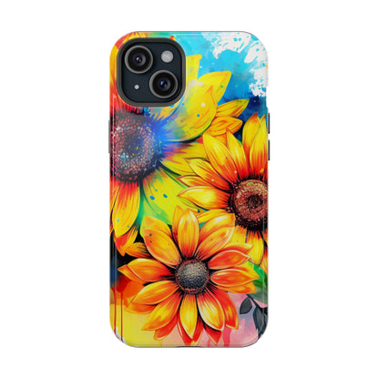 Vibrant Sunflower Splash - MagSafe iPhone Series Case