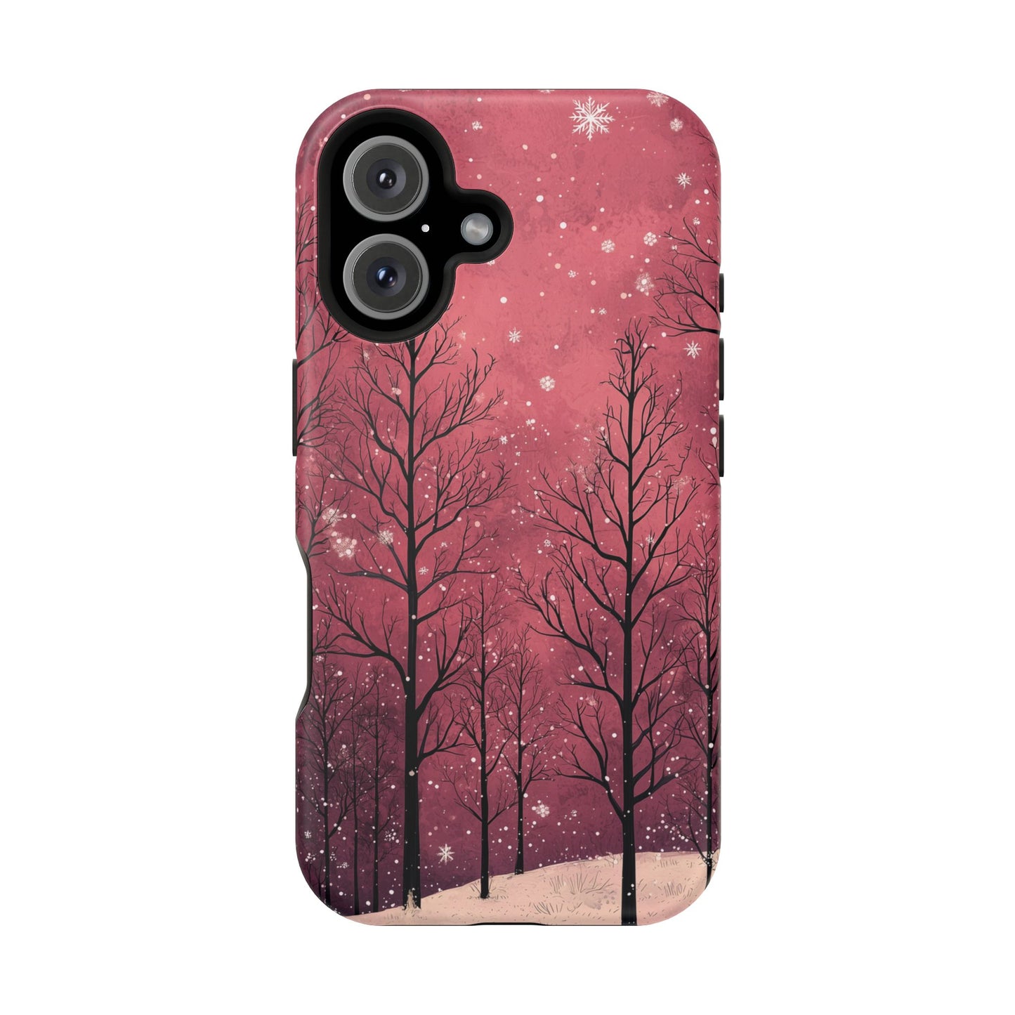 Pink Winter Twilight Forest - MagSafe iPhone Series Case