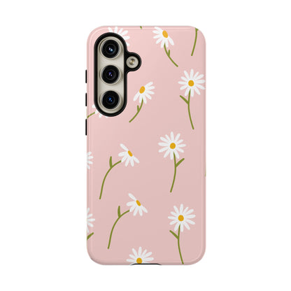 Daisy Delight Tough Samsung Galaxy Case – Cute Floral Design with Dual-Layer Protection