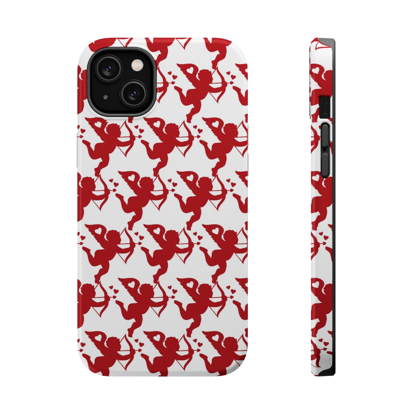 Red Cupid Love Pattern MagSafe Case