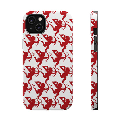 Red Cupid Love Pattern MagSafe Case