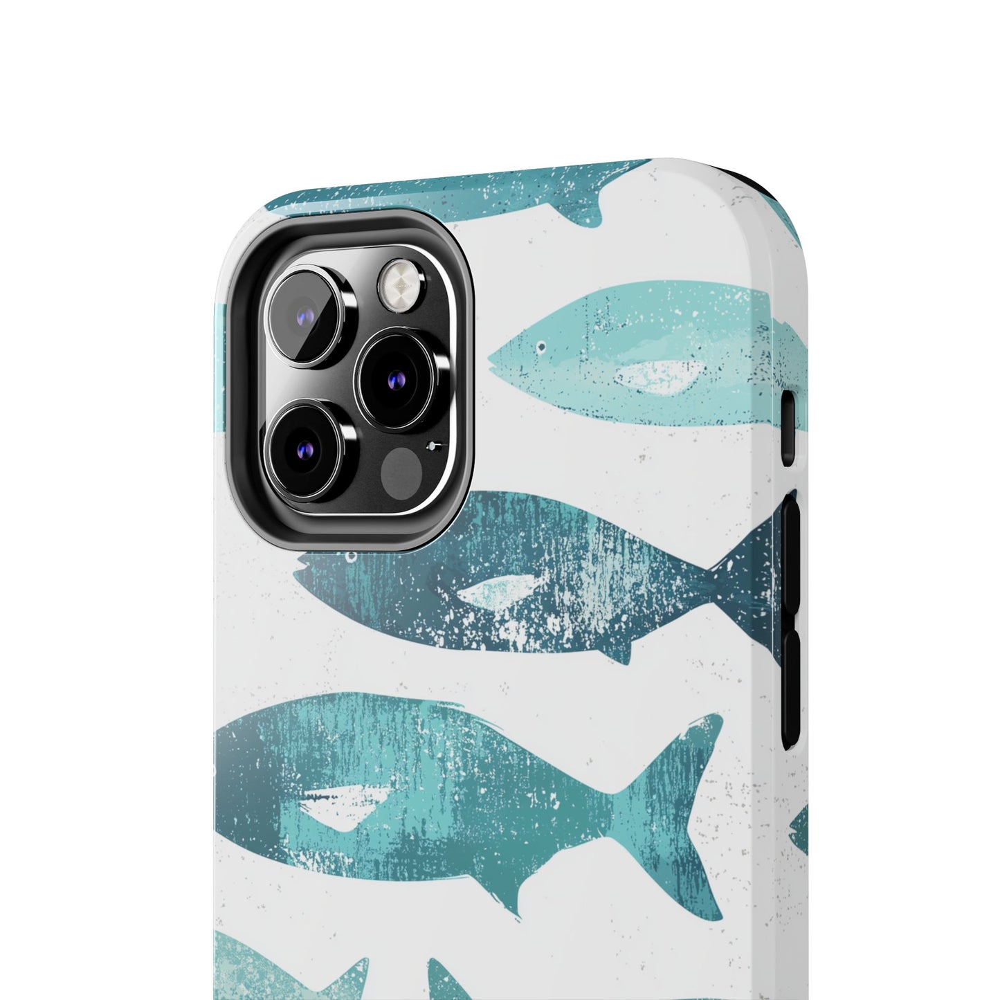 Vintage Blue Fish Print - iPhone Series Case