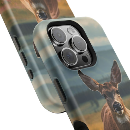 Rustic Meadow Deer – MagSafe iPhone Case