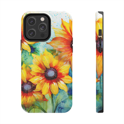 Watercolor Sunflower Splash - iPhone Series Case