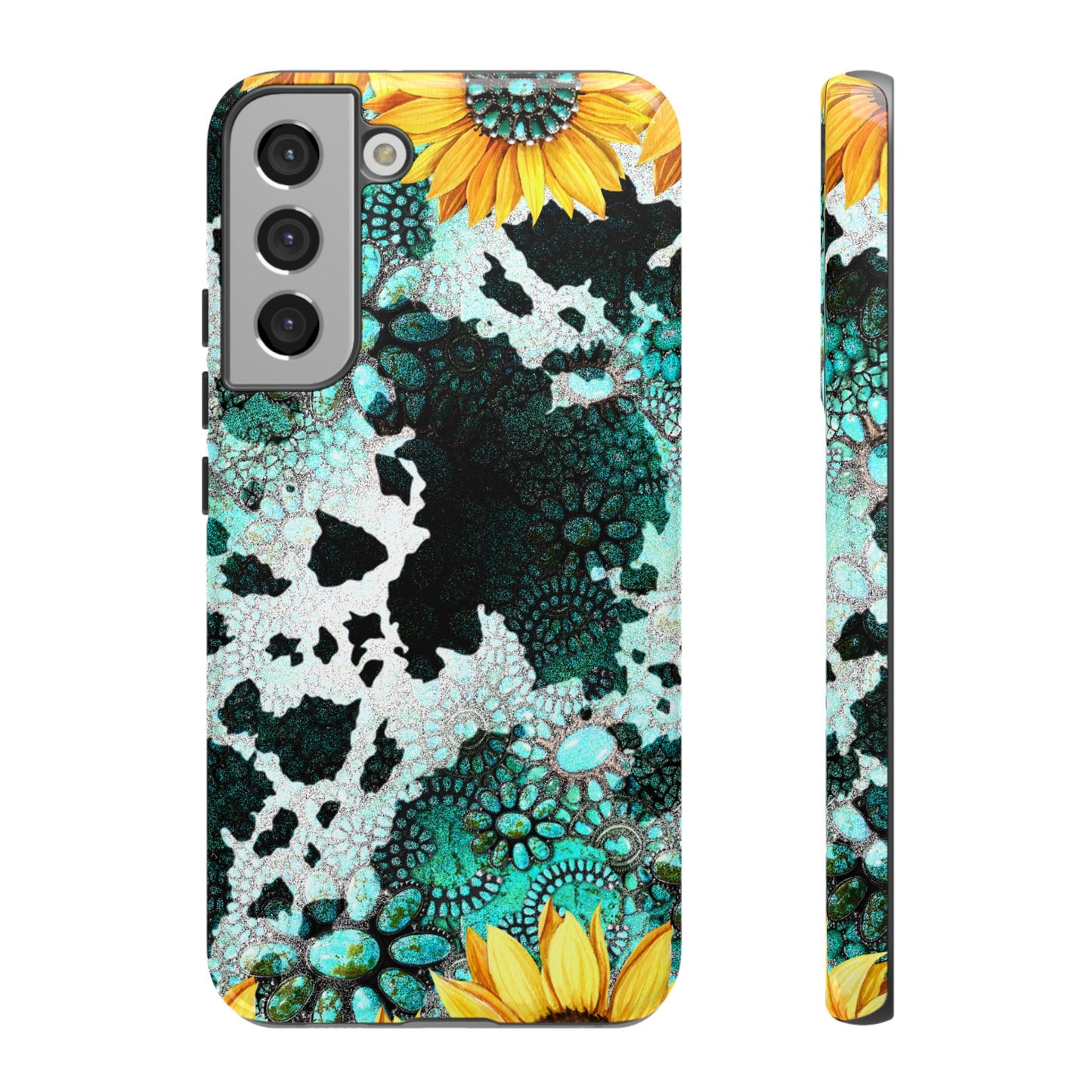 Boho Turquoise Sunflower Lace - Samsung Galaxy Series Case