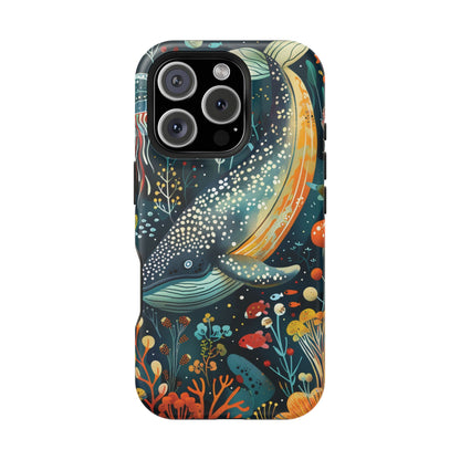 Oceanic Elegance Whale iPhone Case