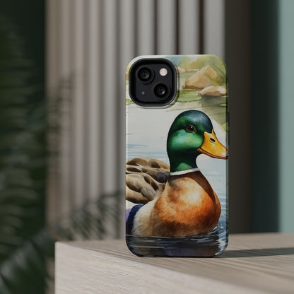 Serene Duck Reflection - MagSafe iPhone Case