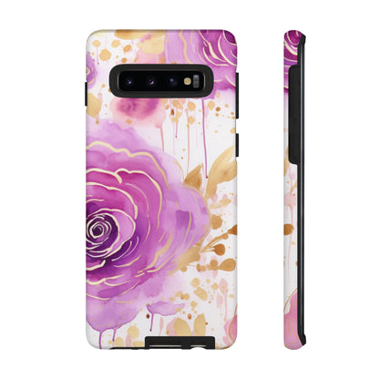 Radiant Purple & Gold Floral - Samsung Galaxy Series Case