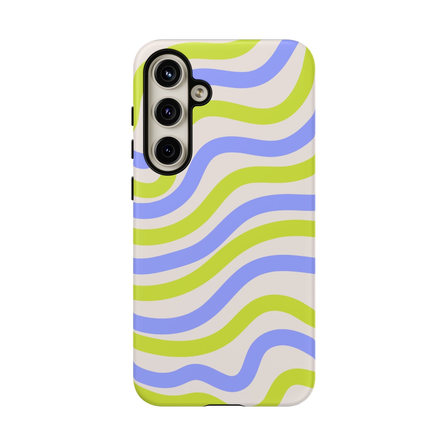 Neon Wave Samsung Galaxy Case – Bold Dual-Layer Protection with 70s-Inspired Vibe