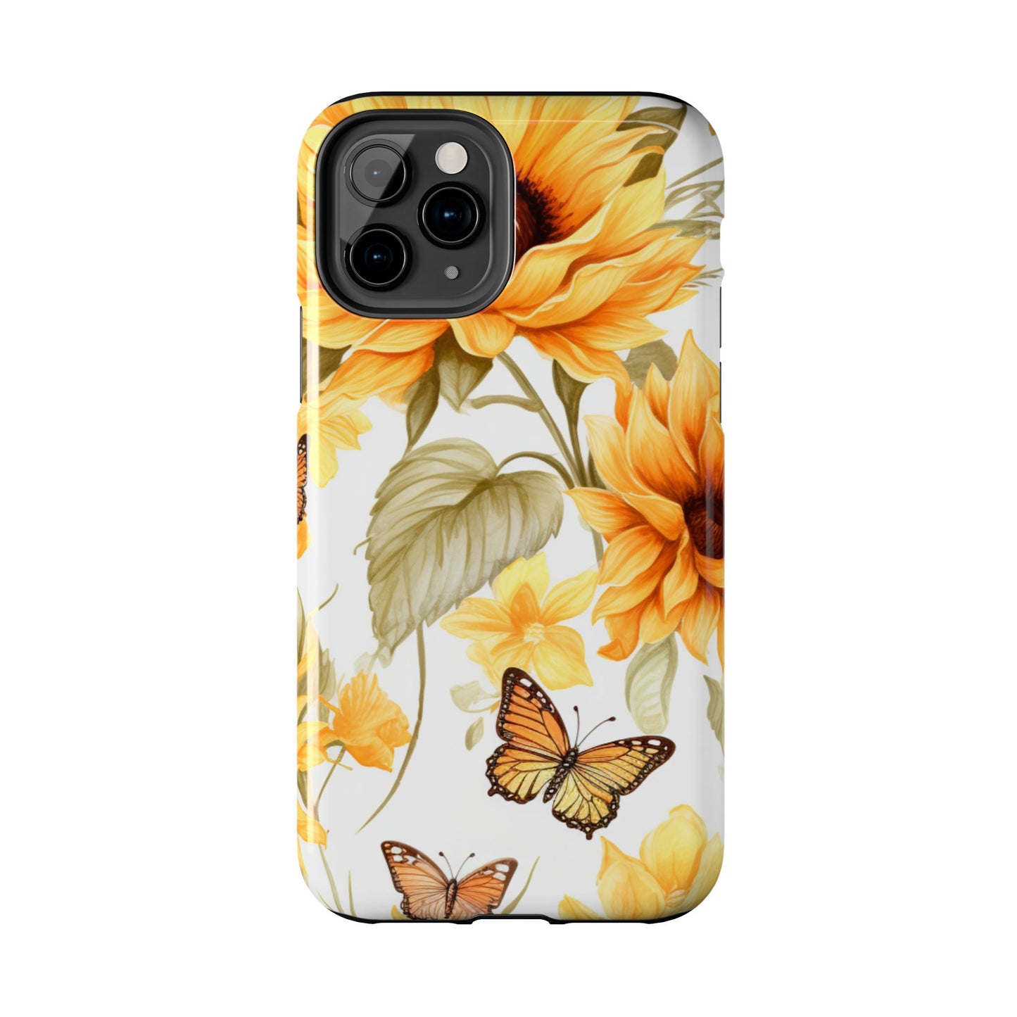 Sunflower & Butterfly Bliss - iPhone Series Case