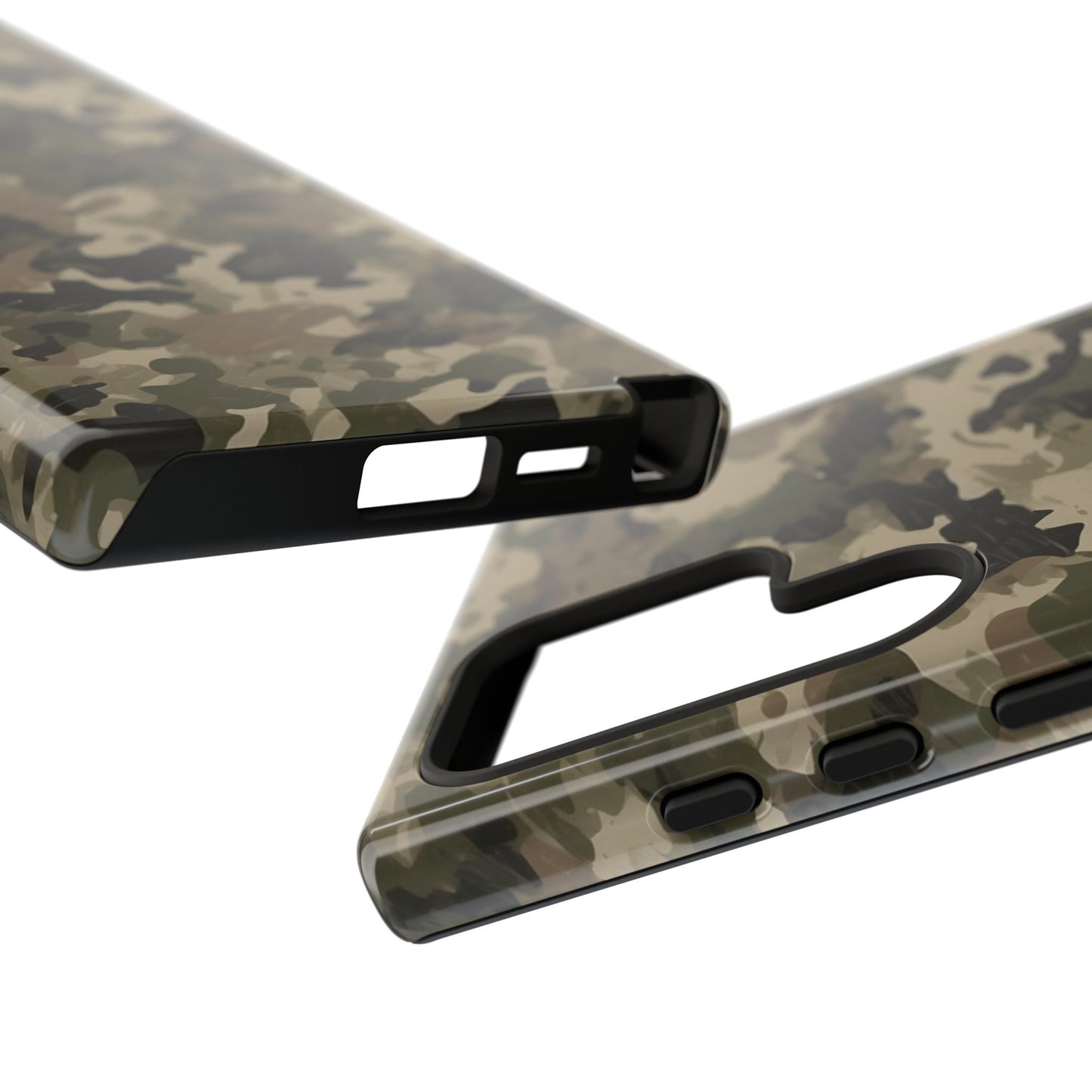 Classic Light Brown Camouflage – Premium Samsung Galaxy Case, Rugged and Stylish