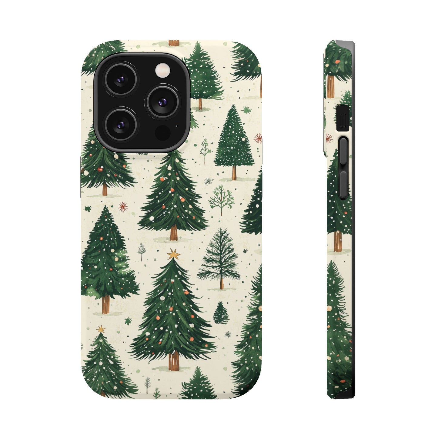 Festive Christmas Tree Forest Pattern – MagSafe iPhone Series Case