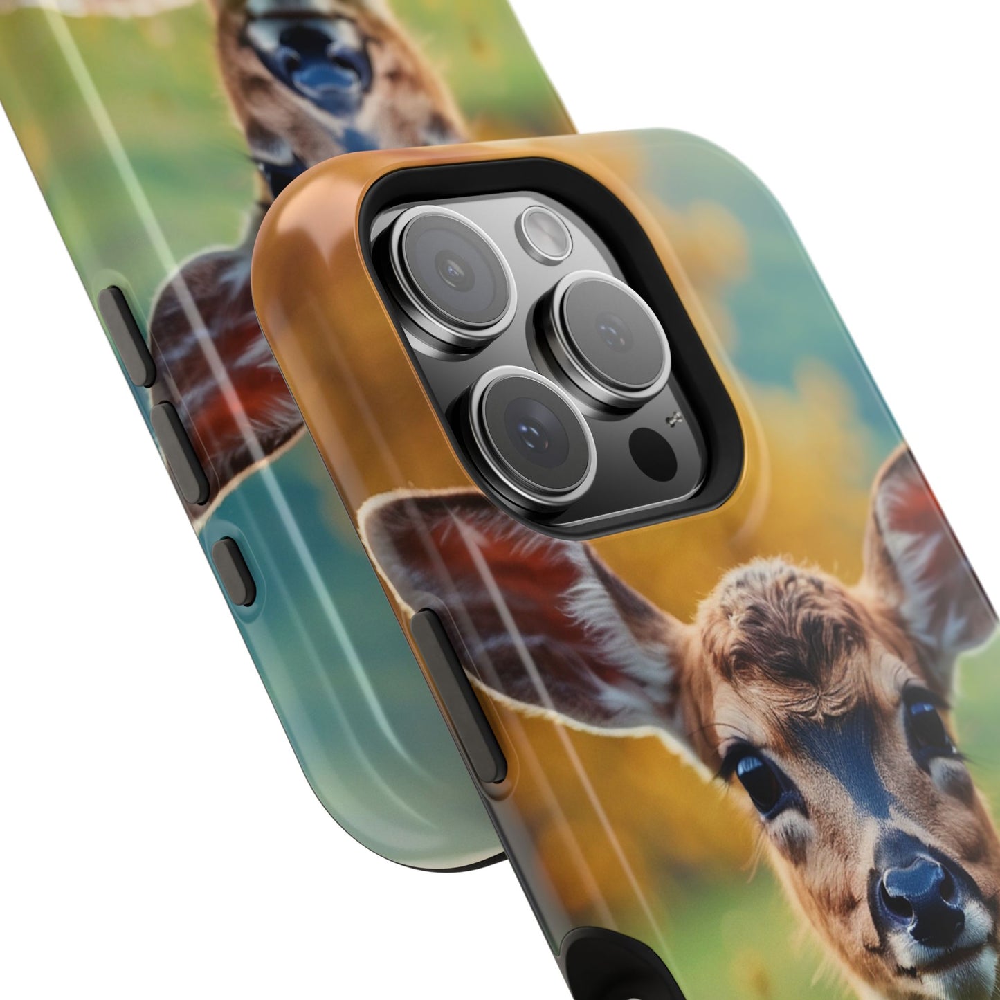 MagSafe-Compatible iPhone Case – Golden Meadow Fawn