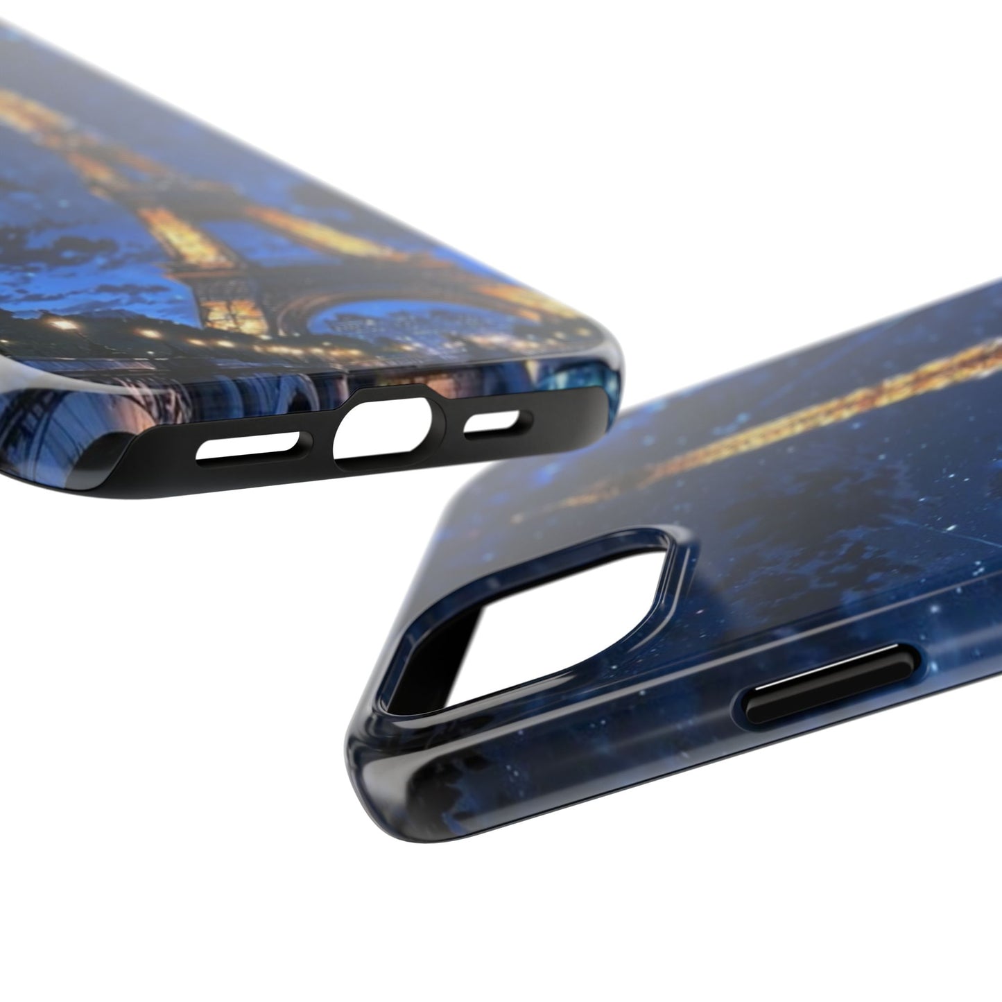 iPhone Case - Eiffel Tower Under Starlit Sky Design