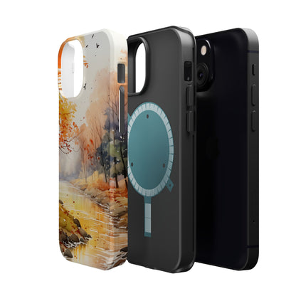 Autumn River Serenity – MagSafe iPhone Case