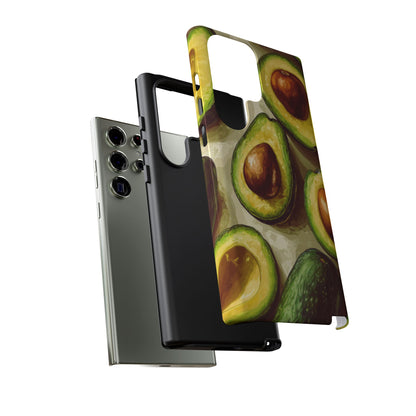 Realistic Avocado Samsung Galaxy  Case – Detailed Green Fruit Design, Shockproof Protection