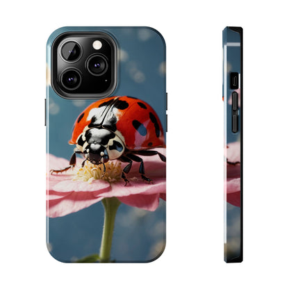 iPhone Case: Floral Ladybug Delight